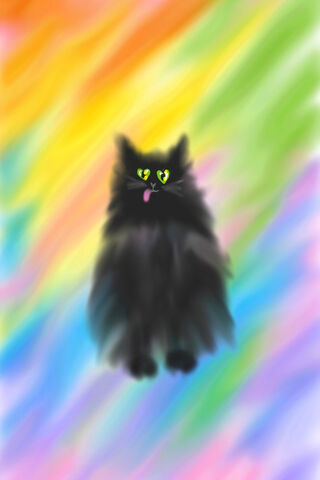 Whimsical Whiskers: The Goofy Cat