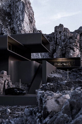 Modern Elegance Amidst Nature's Majesty 🌄🏡