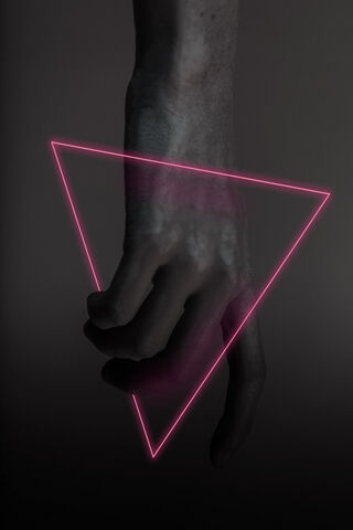 Ethereal Grip: The Neon Triangle