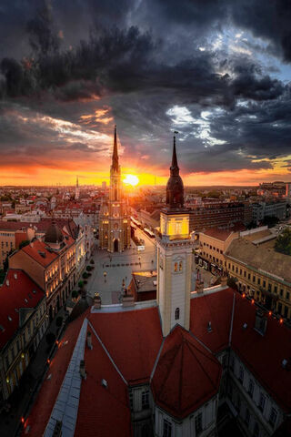 Sunset Serenity Over Novi Sad 🌅