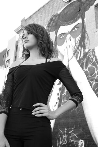 Urban Elegance: A Portrait in Monochrome