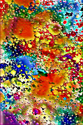 Colorful Cascade: A Dance of Raindrops