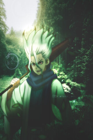 The Science Warrior: Senku Ishigami in Nature 🌿🔬