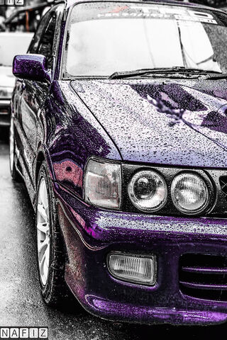 Toyota Starlet GT: A Classic in the Rain 🌧️🚗