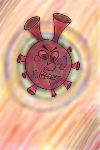 The Angry Virus: A Cartoonish Take on Covid