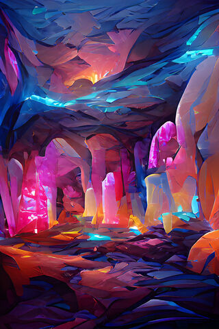 Mystical Glow of the Crystal Caves ✨💎