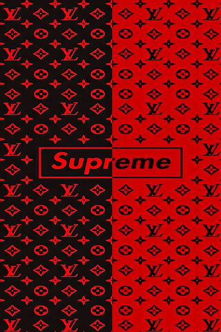 Supreme LV  Supreme wallpaper, Black wallpaper iphone, Bape