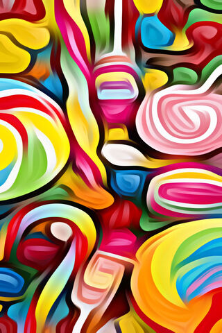 Sweet Symphony: A Colorful Candy Wonderland 🍭🎨