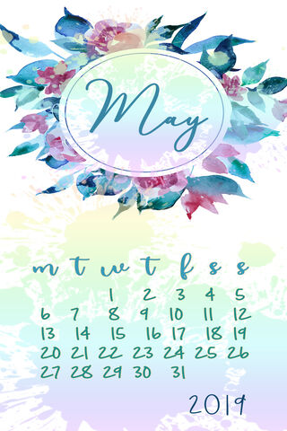Blooming into May: A Colorful Calendar