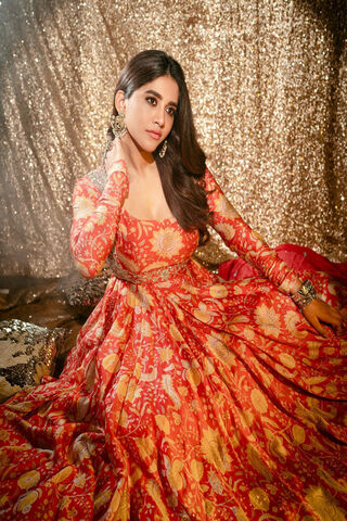 Radiant Elegance: Nabha Natesh Shines in Traditional Glam