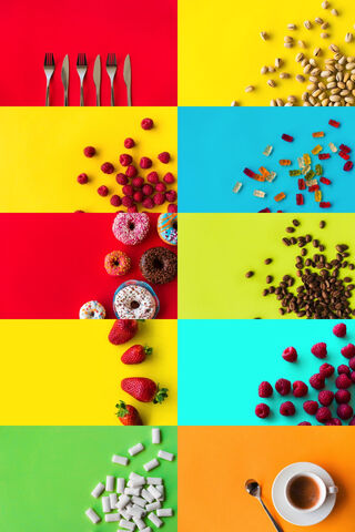 A Colorful Feast: Pastel Delights 🍓🍩