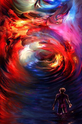 Cosmic Whirlwind: A Journey Through Color