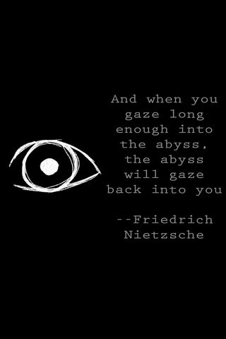 Gaze into the Abyss: A Reflection of Self