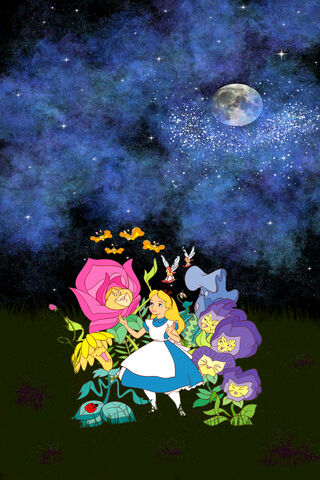 Alice's Dreamy Garden Adventure 🌌🌸