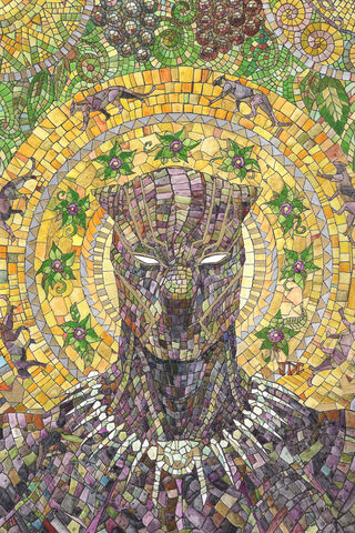 Mosaic Majesty: The Spirit of the Black Panther 🐾✨