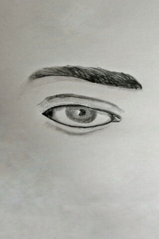 Gaze of Mystery: A Monochrome Eye