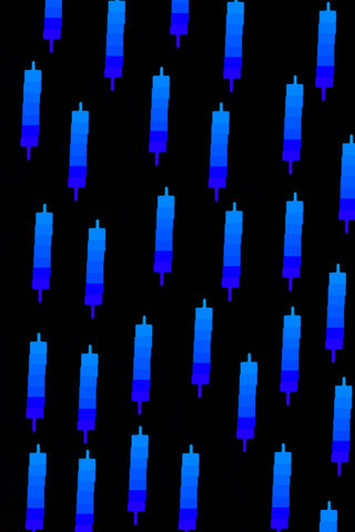 Cool Waves of Color: Blue and Black Lines