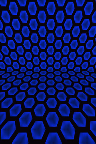 Hexagonal Dreams in Blue