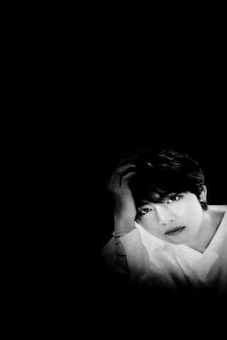 Mystical Vibes: BTS Taehyung in Monochrome 🌌✨