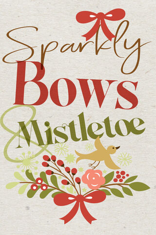 Festive Whimsy: Bows & Mistletoe Magic 🎀✨