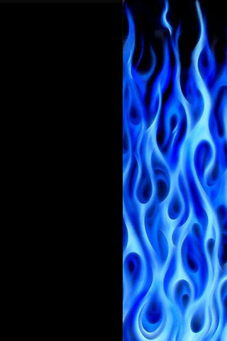 Electric Blue Inferno: The Art of Blackout Flames