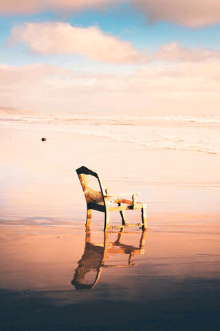 Solitude by the Shore 🌊🪑