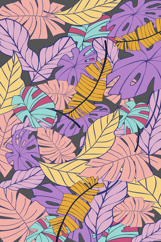 Tropical Vibes: A Kaleidoscope of Leaves 🌿🌈