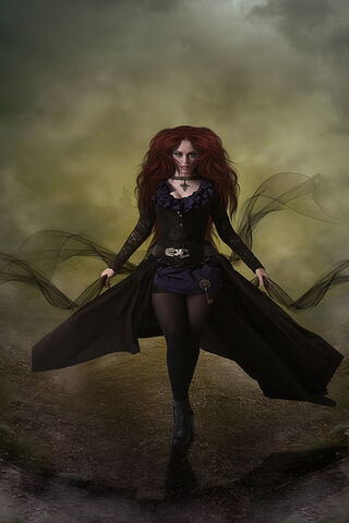 Enchanted Sorceress in the Mist 🌌✨