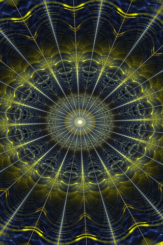 Radiant Web of Circles