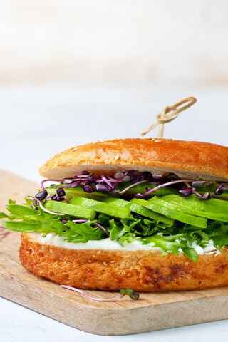 Vibrant Veggie Delight: The Colorful Hamburger