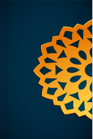 Golden Elegance on Deep Blue