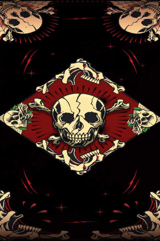 Gothic Elegance: The Dark Skull Design