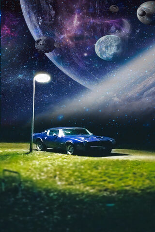 Cosmic Cruiser: A Night Among the Stars 🌌🚗