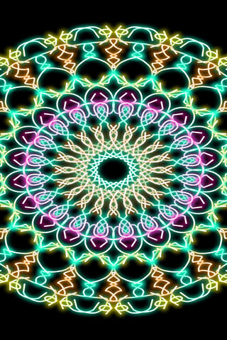 Neon Geometry: A Kaleidoscopic Journey