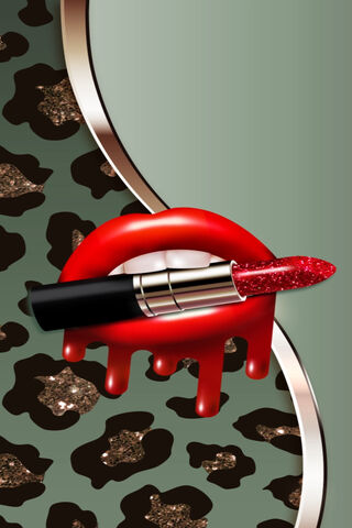 Sparkling Wild: The Glitter Leopard Lips