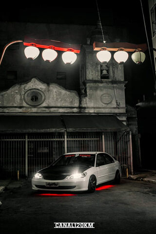 Honda Civic ES1: Nighttime Elegance 🚗✨