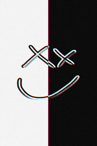 Joyful Contrast: The Happy Face