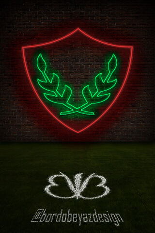 Neon Glory: Hatayspor's Vibrant Emblem