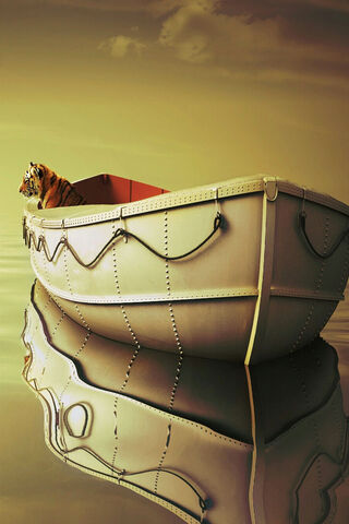 Serene Voyage: A Tiger's Journey