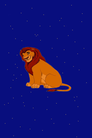 A Carefree King Under the Stars 🌌🦁
