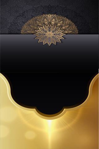 Golden Harmony: An Islamic Abstract Design