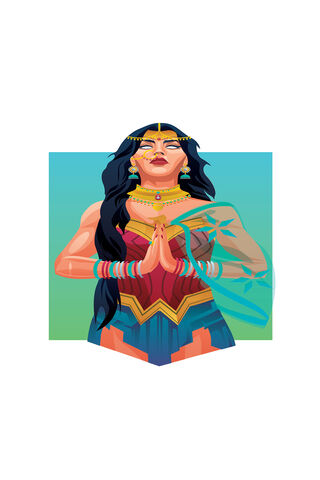 Empowered Elegance: The Indian Wonder Woman 🌟