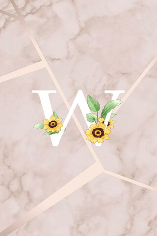 Whimsical W: A Floral Delight 🌼✨