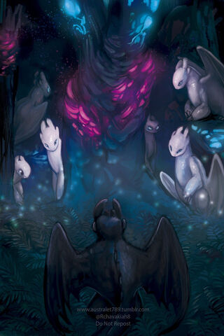Mystical Gathering of the Light Fury 🌌✨
