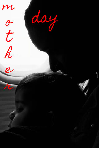 A Mother's Embrace: Love in Silhouette ❤️