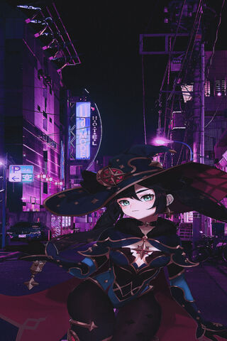 Mona: The Enigmatic Sorceress of the Night 🌌✨