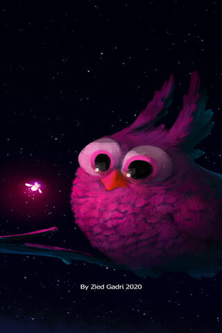 Whimsical Nightwatch: The Enchanted Owl