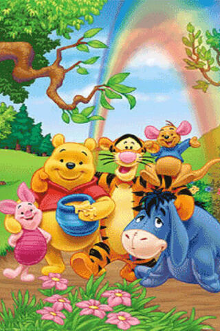 Pooh Bear-Rainbow