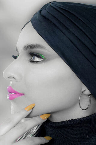 Elegance in Monochrome: A Profile Portrait