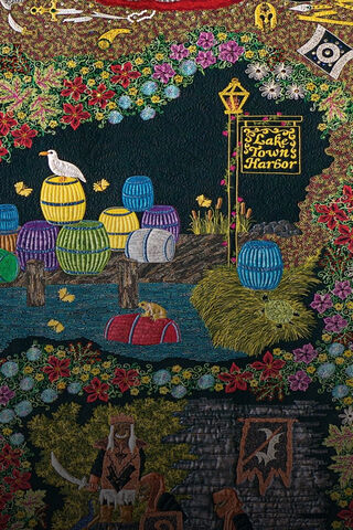 Whimsical Waters at Lake Town's Harbor 🌊🎨